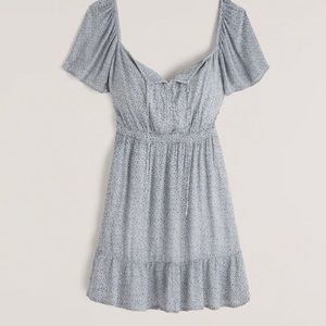 Abercrombie, Light blue, floral. Easy waist mini dress